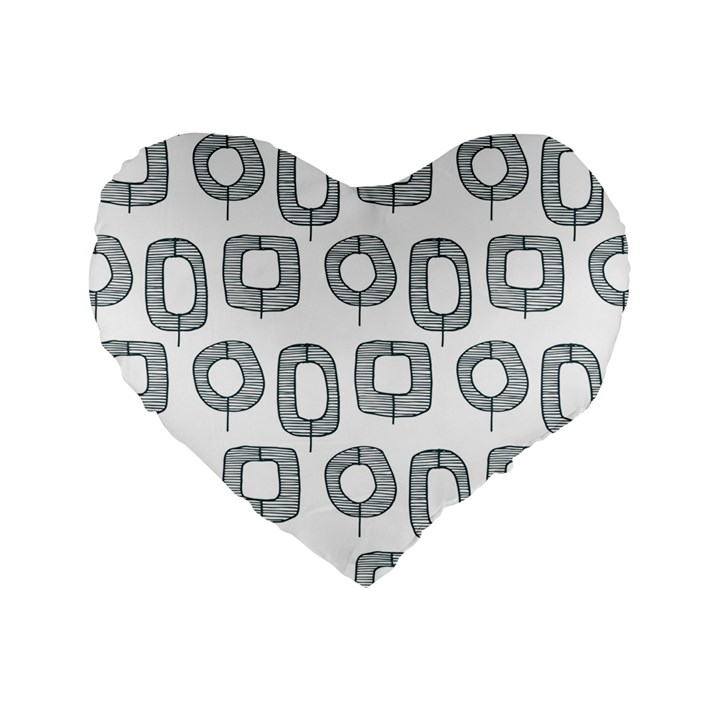 Forest Patterns 16 Standard 16  Premium Flano Heart Shape Cushions