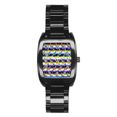 Shinyflowers Stainless Steel Barrel Watch by Sparkle