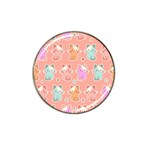 Cute Kawaii Kittens Seamless Pattern Hat Clip Ball Marker (4 pack)