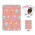 Cute Kawaii Kittens Seamless Pattern Playing Cards Single Design (Rectangle)