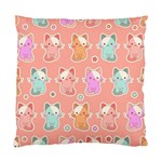 Cute Kawaii Kittens Seamless Pattern Standard Cushion Case (One Side)