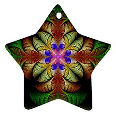 Fractal Abstract Flower Floral Ornament (star) by Wegoenart
