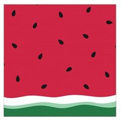Minimalist Summer Watermelon Wallpaper Large Satin Scarf (square) by Nexatart