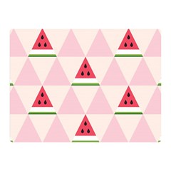 Seamless Pattern Watermelon Slices Geometric Style Double Sided Flano Blanket (mini)  by Nexatart