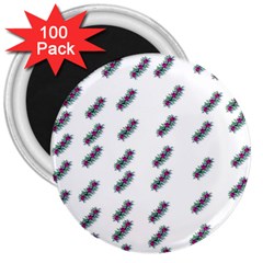 Japan Cherry Blossoms On White 3  Magnets (100 Pack) by pepitasart