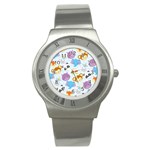 Animal Faces Collection Stainless Steel Watch