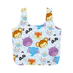 Animal Faces Collection Full Print Recycle Bag (M)