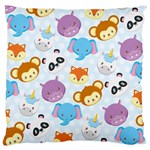 Animal Faces Collection Standard Flano Cushion Case (One Side)