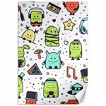 Seamless Pattern With Funny Monsters Cartoon Hand Drawn Characters Colorful Unusual Creatures Canvas 20  x 30 