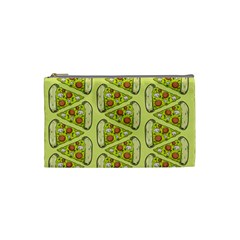 Pizza Fast Food Pattern Seamles Design Background Cosmetic Bag (small) by Vaneshart