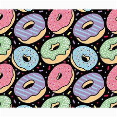 Colorful Donut Seamless Pattern On Black Vector Canvas 20  X 24  by Sobalvarro