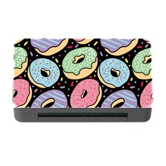 Colorful Donut Seamless Pattern On Black Vector Memory Card Reader With Cf by Sobalvarro
