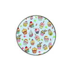 Cupcake Doodle Pattern Hat Clip Ball Marker (4 Pack) by Sobalvarro