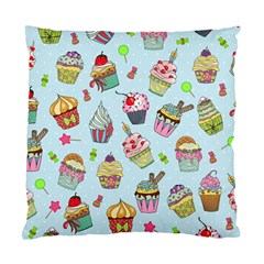 Cupcake Doodle Pattern Standard Cushion Case (two Sides) by Sobalvarro