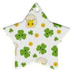 St patricks day Star Ornament (Two Sides)