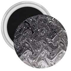 Grey Glow Cartisia 3  Magnets by Sparkle