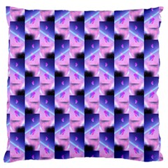 Digital Waves Large Cushion Case (one Side) by Sparkle