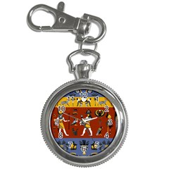 Ancient Egyptian Religion Seamless Pattern Key Chain Watches by Wegoenart