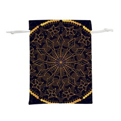 Luxury Mandala Background Lightweight Drawstring Pouch (m) by Wegoenart