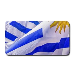 Uruguay Flags Waving Medium Bar Mats by dflcprintsclothing