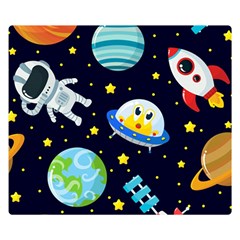 Space Seamless Pattern Double Sided Flano Blanket (small)  by Vaneshart