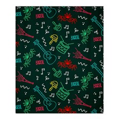 Guitars Musical Notes Seamless Carnival Pattern Shower Curtain 60  X 72  (medium)  by Vaneshart