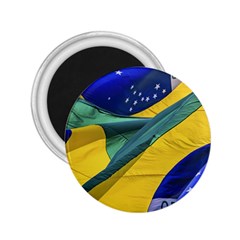 Brazil Flags Waving Background 2 25  Magnets by dflcprintsclothing