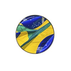 Brazil Flags Waving Background Hat Clip Ball Marker by dflcprintsclothing
