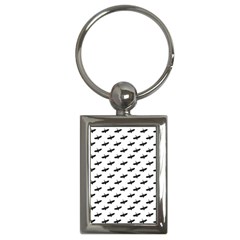 Freedom Concept Graphic Silhouette Pattern Key Chain (rectangle) by dflcprintsclothing