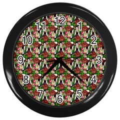 Swimmer 20s Green Wall Clock (black) by snowwhitegirl