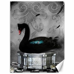 Wonderful Black Swan With Dark Mermaid Canvas 36  X 48 
