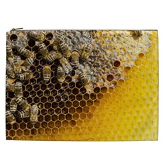 Honeycomb With Bees Cosmetic Bag (xxl) by Vaneshart