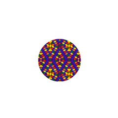 Gay Pride Geometric Diamond Pattern 1  Mini Buttons by VernenInk