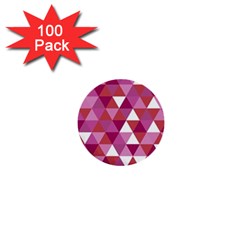 Lesbian Pride Alternating Triangles 1  Mini Buttons (100 Pack)  by VernenInk