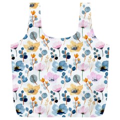 Watercolor Floral Seamless Pattern Full Print Recycle Bag (xl) by TastefulDesigns