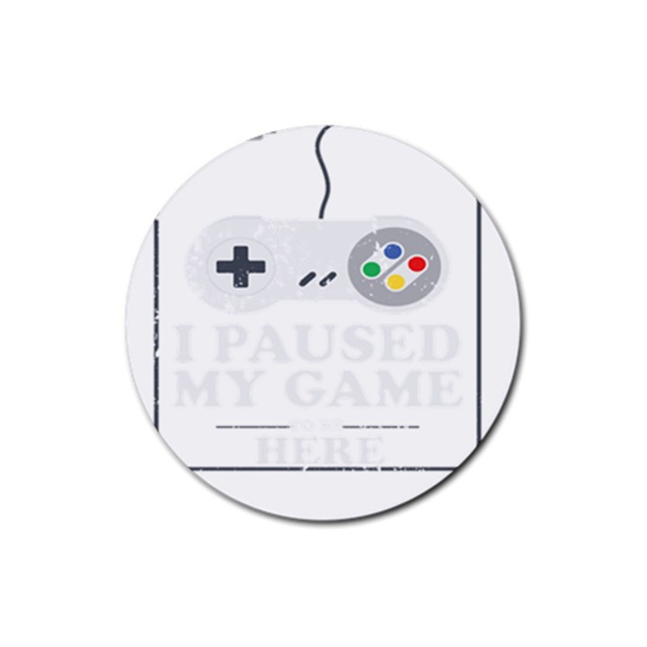 Ipaused2 Rubber Coaster (Round) 