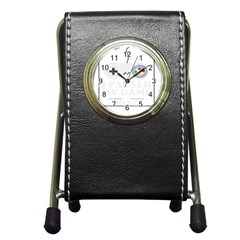 I Had To Pause My Game To Be Here Pen Holder Desk Clock by ChezDeesTees