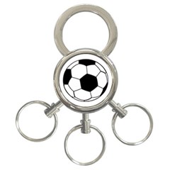 Soccer Lovers Gift 3-ring Key Chain by ChezDeesTees