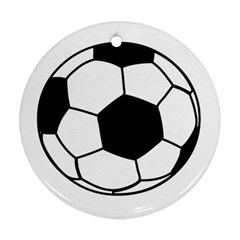 Soccer Lovers Gift Round Ornament (two Sides) by ChezDeesTees