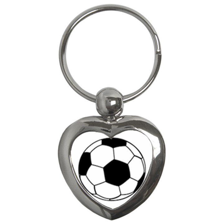 Soccer Lovers Gift Key Chain (Heart)