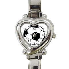 Soccer Lovers Gift Heart Italian Charm Watch by ChezDeesTees