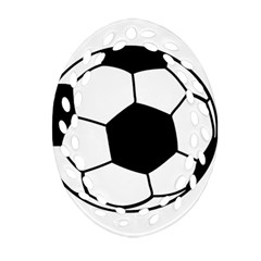 Soccer Lovers Gift Ornament (oval Filigree) by ChezDeesTees