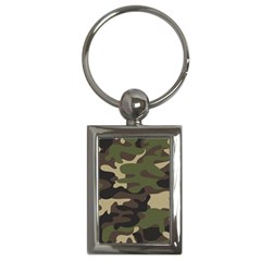 Texture Military Camouflage-repeats Seamless Army Green Hunting Key Chain (rectangle) by Vaneshart