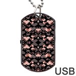 Shiny Hearts Dog Tag USB Flash (Two Sides)