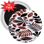 Shiny Leafs 3  Magnets (10 pack) 