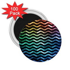 Digital Waves 2 25  Magnets (100 Pack)  by Sparkle