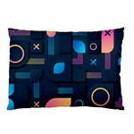 Gradient geometric shapes dark background Pillow Case