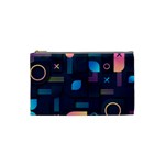 Gradient geometric shapes dark background Cosmetic Bag (Small)