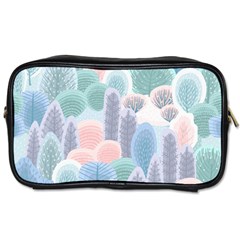 Abstract-seamless-pattern-with-winter-forest-background Toiletries Bag (two Sides) by Vaneshart