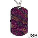 Colorful-abstract-seamless-pattern Dog Tag USB Flash (Two Sides) Front